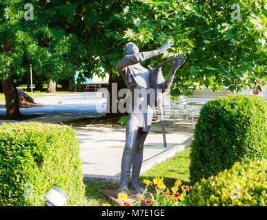 Piper Skulptur im Park. Kurort Albena, Bulgarien Stockfoto