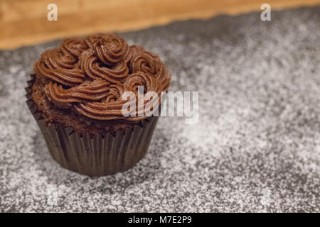 Gesalzen Karamell Cupcakes Stockfoto