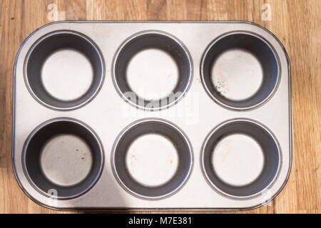 Muffinbackblech Stockfoto