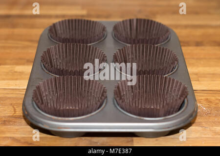 Muffinbackblech Stockfoto