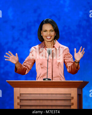 Der ehemalige Außenminister der Vereinigten Staaten, Condoleezza Rice, macht Bemerkungen auf der Republican National Convention 2012 in Tampa Bay, Florida am Mittwoch, 29. August 2012. . Credit: Ron Sachs/CNP. (Einschränkung: Keine New York oder New Jersey Zeitungen oder Zeitschriften innerhalb eines 75-Meilen-Radius von New York City)/MediaPunch Stockfoto