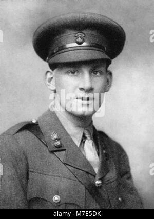 Siegfried Sassoon (1886-1967). Porträt des englischen Dichters und Soldat von George Charles Beresford, 1915. Stockfoto