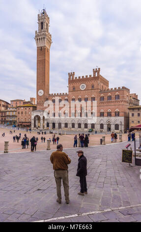 Siena (Italien) - Die wunderbaren historischen Zentrum der berühmten Stadt in der Region Toskana in Italien, die von der UNESCO zum Weltkulturerbe erklärt. Stockfoto