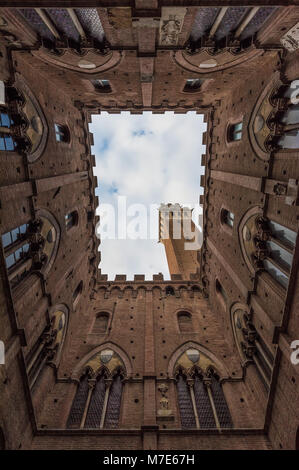 Siena (Italien) - Die wunderbaren historischen Zentrum der berühmten Stadt in der Region Toskana in Italien, die von der UNESCO zum Weltkulturerbe erklärt. Stockfoto