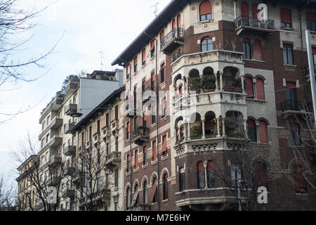 Traditionelles Haus, Mailand, Italien Stockfoto