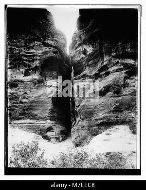 Petra. Der Sik aus el-Khazneh matpc 06885 Loc. Stockfoto