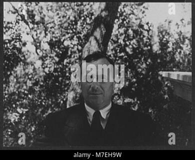 Ein Porträt des spanischen Malers Joan Miró. Das Bild fängt seine künstlerische Persönlichkeit und seine herausragende Präsenz in der Welt der modernen Kunst ein. Stockfoto