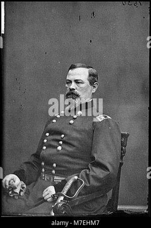 Dieses Porträt zeigt Major General Irvin McDowell, einen Offizier der Federal Army während des Amerikanischen Bürgerkriegs, der seine Rolle in der militärischen Führung zeigt. Stockfoto