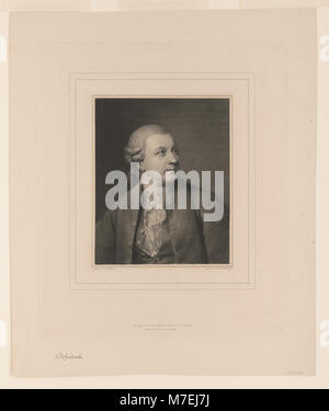 Ein formales Porträt des Dichters Friedrich Gottlieb Klopstock aus dem 18. Jahrhundert, das seine Bedeutung in der deutschen Literatur und seine Rolle in der Sturm- und Drang-Bewegung widerspiegelt. Stockfoto