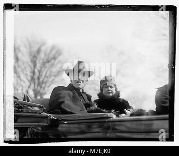 A portrait of President Woodrow Wilson and his wife, Ellen Axson Wilson. The image reflects their public image and their roles in American political and social life during the early 20th century. Stockfoto
