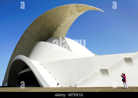 Auditorio de Tenerife Adán Martín, Santa Cruz de Tenerife, Kanarische Inseln, Spanien Stockfoto