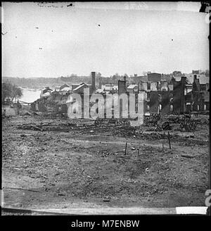 Richmond, Virginia Gewehren und zerstörten Häuser in der Nähe der Tredegar Iron Works LOC cwpb. 02687 Stockfoto