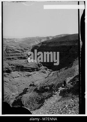 Straße nach Hebron, Mar Saba usw. nach unten schauen. Der Mar Saba Schlucht LOC matpc. 00035 Stockfoto