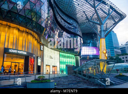 Foyer bis Markt Einkaufszentrum in der Orchard Road, Singapur. Stockfoto