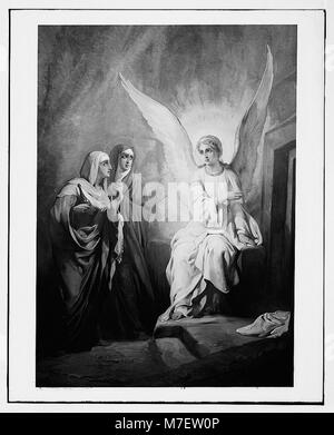 Einstellen von Bildern der Passion Christi, durch Kosheleff, in Russischen Hospiz, Jerusalem. Das erste Ostern. LOC 07312 matpc. Stockfoto