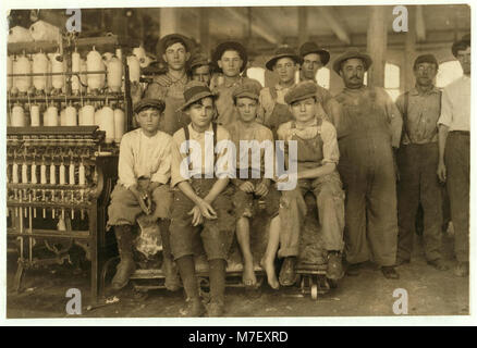 Einige der jüngeren Jungen im Brazos-tal Cotton Mills an der West arbeiten. Eine Charlie Lott war dreizehn Jahre alt je nach Familie aufnehmen. Ein weiterer Norman Vaughn offenbar 12 Jahre alten LOC 02871 nclc. Stockfoto