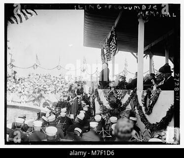 Taft auf die Enthüllung von Columbus Memorial LCCN 2014693282 Stockfoto