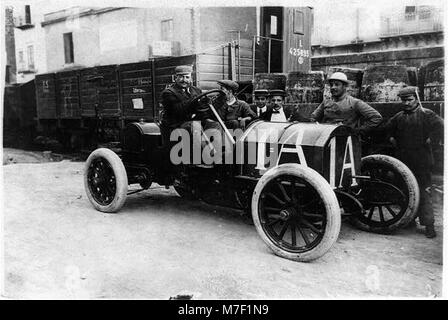 Targa-Florio Rennen in Italien, 18. Mai 1908 - Lancia, Fiat-Aufzeichnung 8 Std., 2 Min., 40 Sek. LCCN 2003653552 Stockfoto