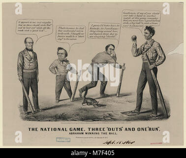 Die nationalen Spiel. Drei 'outs' und eine 'Run' LCCN 2003674584 Stockfoto