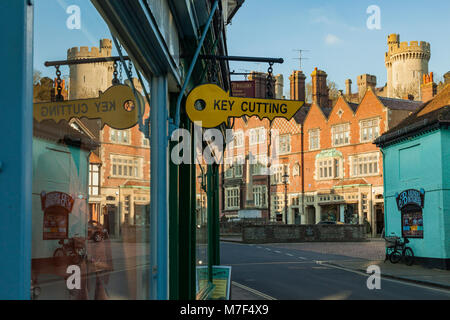 Arundel Innenstadt, West Sussex, England. Stockfoto