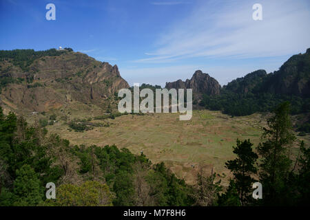 Blick in die Cova Krater, Cova Caldera, in der eastcentral Teil der Insel Santo Antao, Kap Verde Stockfoto