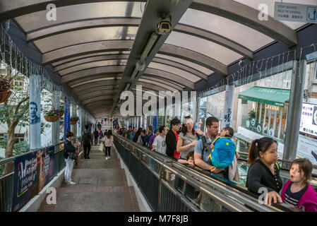 Zentrale Mid-Levels Fahrtreppen und Gehweg, Hong Kong Stockfoto