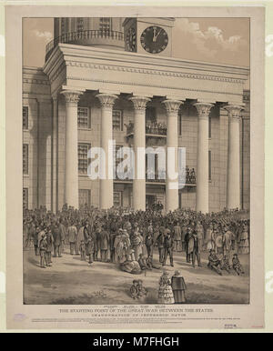 Der Ausgangspunkt der großen Krieg zwischen den Staaten - lith. von A. Hoen & Co. Baltimore, MD. LCCN 2013645345 Stockfoto