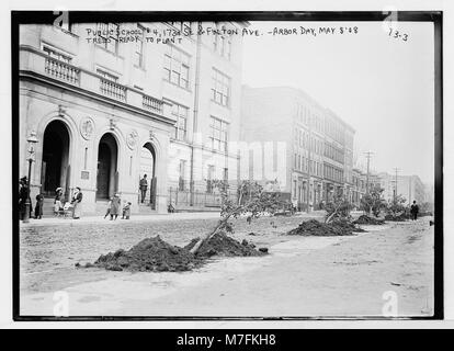 Bäume zu pflanzen, Arbor Day, öffentliche Schule-4, 173Rd St. & Fulton Ave., New York LCCN 2014680385 Stockfoto