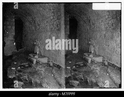 Täler von Josaphat und Hinnom. Ausfahrt Tunnel am Teich Siloah. LOC matpc.05080 Stockfoto