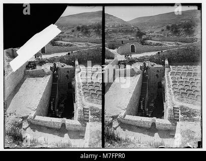 Täler von Josaphat und Hinnom. Teich Siloah, S.E. LOC 00937 matpc. Stockfoto