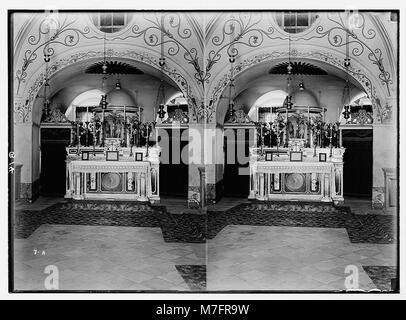 Via Dolorosa, Beginn in der St. Stephen's Gate. Kapelle der Geißelung. LOC 05435 matpc. Stockfoto