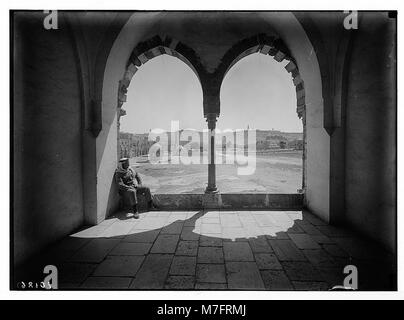 Anzeigen von Olivet durch Bögen der Moslemischen (d. h., Muslim). Obersten Rates. LOC 04175 matpc. Stockfoto