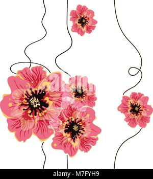 Nahtlose floral background Design Stock Vektor