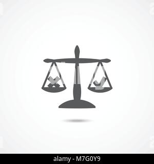 Ethik Symbol auf weißem Stock Vektor