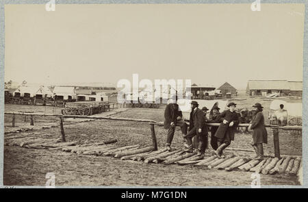 Winter Quarters der Quartiermeister der Abteilung, 6. Armee Korps. In der Nähe von Hazel Fluss, Va., 1864 LCCN 2012650169 Stockfoto