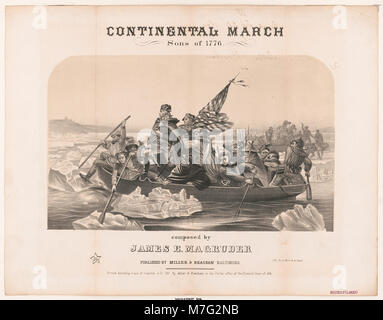 Continental März - Söhne von 1776 - komponiert von James E. Magruder-lith. von A. Hoen & Co. Balto. LCCN 2017660436 Stockfoto