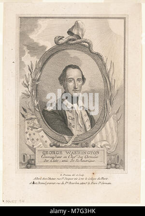 George Washington commandant en chef des Armées des Etats-Unis de l'Amerique - N. Pruneau del. et sculp. LCCN 2004666684 Stockfoto