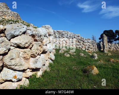 Sassari, Sardinien. Monte d'Accoddi prähistorischen Bereich (4000 Jahre v. Chr.) Stockfoto