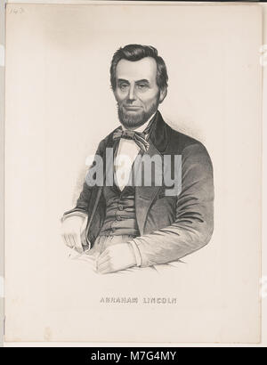 Abraham Lincoln. Brustbild sitzt LCCN 2003691128 Stockfoto