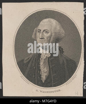 Dieses Bild zeigt ein Porträt von George Washington, dem ersten Präsidenten der Vereinigten Staaten und einer Schlüsselfigur der amerikanischen Geschichte. Washingtons Führung während des Unabhängigkeitskrieges und seine Rolle bei der Gestaltung der neuen Nation sind in dieser historischen Darstellung gut dokumentiert. Stockfoto