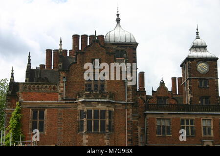 Vor Aston Hall, Birmingham, jakobinischen Herrenhaus, erbaut 1618 Stockfoto