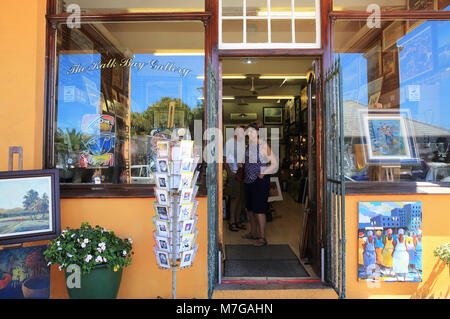 Der Kalk Bay Art Gallery in Kalk Bay, einem Fischerdorf auf die False Bay, und Vorort von Kapstadt, Südafrika Stockfoto