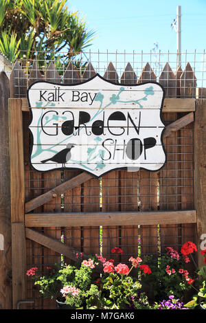 Die unabhängigen Garten Shop in Kalk Bay, einem Fischerdorf auf die False Bay, und Vorort von Kapstadt, Südafrika Stockfoto