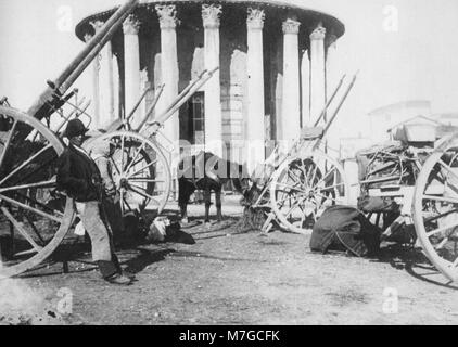 Primoli, Giuseppe - Karren vor dem Vestentempel (Zeno Fotografie) Stockfoto