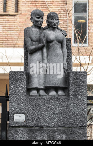 Die pathologisch-anatomisch Laboratorium der ehemaligen Wilhelmina Gasthuis (Krankenhaus) das Gebäude im Stil der Amsterdamer Schule gebaut wird. Stockfoto