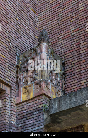 Die pathologisch-anatomisch Laboratorium der ehemaligen Wilhelmina Gasthuis (Krankenhaus) das Gebäude im Stil der Amsterdamer Schule gebaut wird. Stockfoto