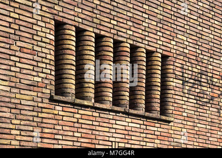 Die pathologisch-anatomisch Laboratorium der ehemaligen Wilhelmina Gasthuis (Krankenhaus) das Gebäude im Stil der Amsterdamer Schule gebaut wird. Stockfoto