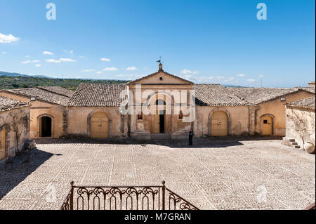 Chiaramonte Gulfi, Sizilien, Italien. Villa Fegotto (als Standort für den Inspektor Montalbano TV-Serie verwendet) Stockfoto