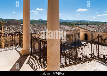 Chiaramonte Gulfi, Sizilien, Italien. Villa Fegotto (als Standort für den Inspektor Montalbano TV-Serie verwendet) Stockfoto