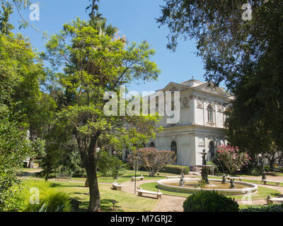 Imposante Sitz von Santiago des Nationalen Kongresses von Chile, im Zentrum von Santiago de Chile, die Hauptstadt und die grösste Stadt in Chile. Stockfoto